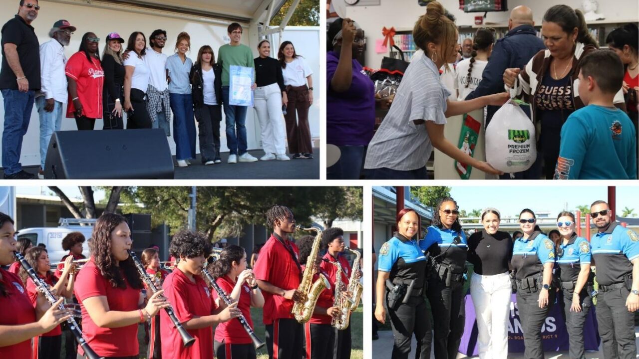 School Board Member Luisa Santos Hosts Thanksgiving Give Back Event at Arthur and Polly Mays Conservatory of the Arts